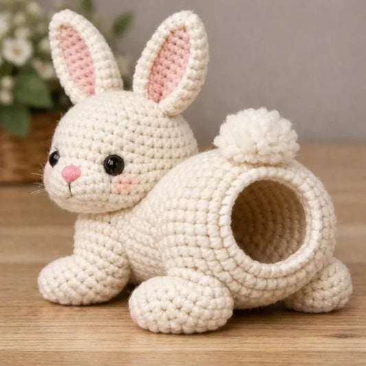 Bunny Crochet Pattern, Easter Crochet Basket