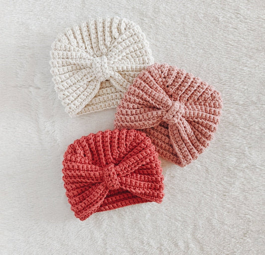 🧶 Crochet Baby Turban Pattern PDF All Sizes Newborn to Adult